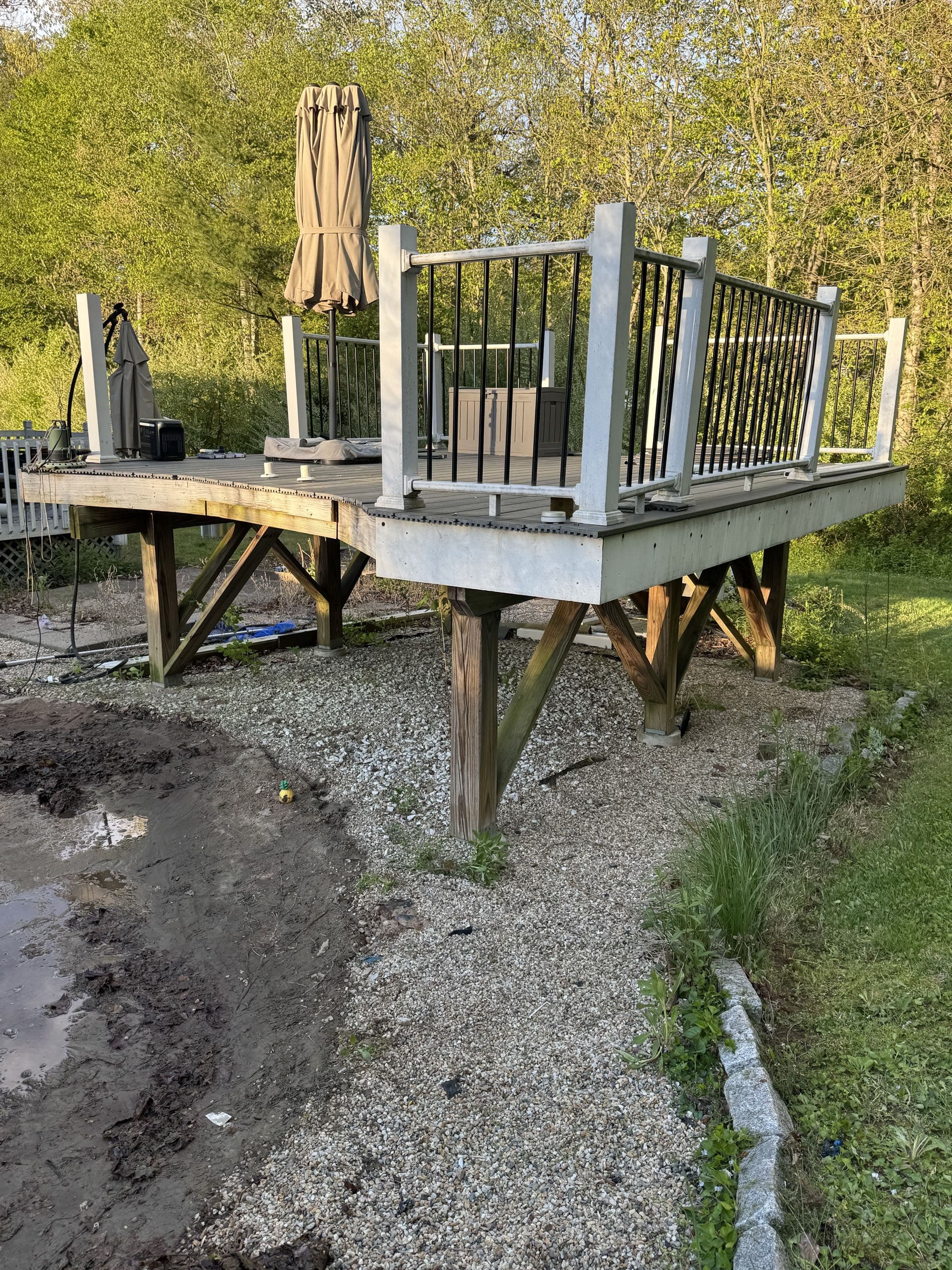 Deck demolition in Hamden, CT