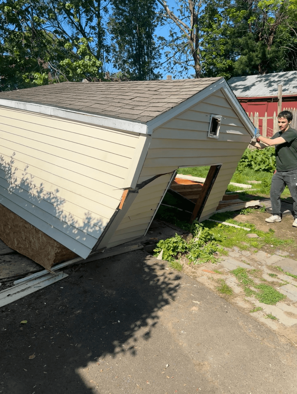 Shed removal in Hamden, CT